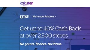Rakuten online ecommerce site