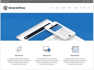 GeneratePress WordPress theme