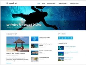 Poseidon free theme for blog