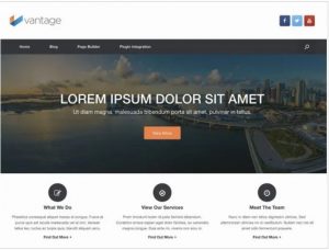 Vantage theme for ecommerce