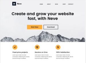Neve free wordpress theme